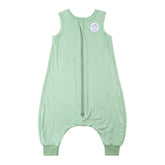 Dreamland Baby toddler sleep sack with feet in exterior view shows plush viscose fabric.