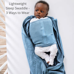 Dreamland Baby viscose swaddle Ocean 3-way adjustability for growing baby