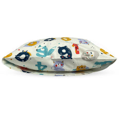 Dreamtown Kids pillowcase designs featuring dinosaurs and unicorns for bedtime fun