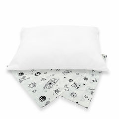 Dreamtown Kids toddler pillowcase Outer Space design supports playful bedtime routines.