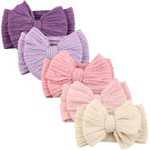 DRESHOW BQUBO baby headbands set in vibrant colors for cute everyday looks.