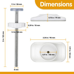 Dreyoo baby gate wall protector cushions pressure and protects walls.
