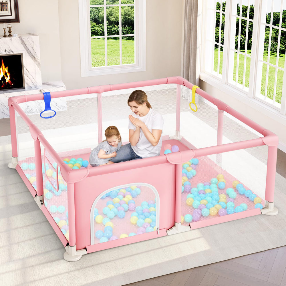 Dripex baby playpen 52x52 setup offers quick, tool-free assembly for busy parents.