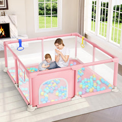 Dripex baby playpen 52x52 setup offers quick, tool-free assembly for busy parents.