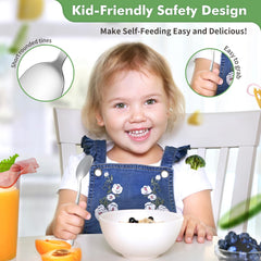 DRKIO spoons with smooth edges for safe self-feeding