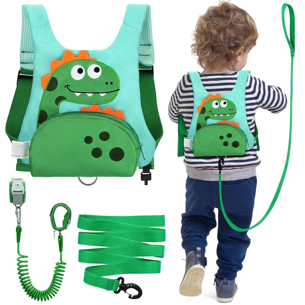 Dr.meter dinosaur harness backpack shows a kid-friendly carry option with a snack pocket.