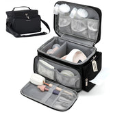 Dropereum insulated pump bag front view fits Spectra S1/S2 for discreet daily pumping.