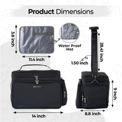 Dropereum Spectra-compatible interior organized for pump, accessories, and milk packs.