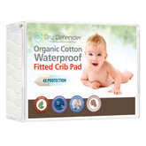 Dry Defender crib pad top view for clean sleep protection