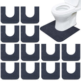 Drydiet 12-pack round U-shaped toilet mats absorb moisture to protect floors during potty training.