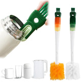 DSIOHFEI 5-in-1 bottle brush gap cleans narrow cup lid grooves for thorough reach.