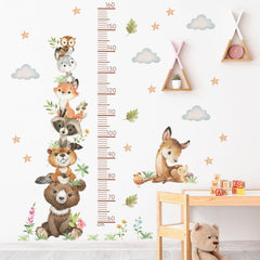 DTLIFEK kid room decals featuring clouds and stars for a magical backdrop.