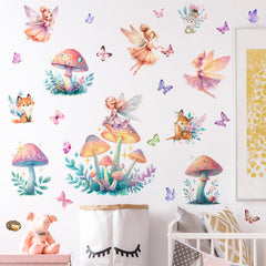 DTLIFEK Watercolor-wall-decals kid-bedroom decor creates dreamy, creative play space.