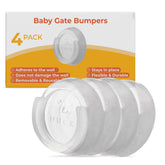 Ducki Clear wall savers close-up protect walls from gate pressure.