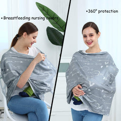 Dudeeghes breastfeeding cover offers full privacy space for nursing in public.