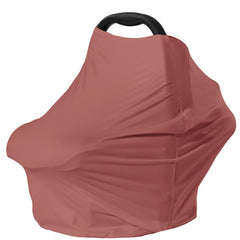 Dudeeghes bronze-red sunshade car seat cover for baby privacy.