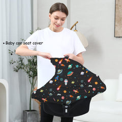 Dudeeghes carseat cover in black unisex color for versatile baby wear.