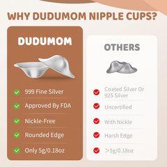 Dudumom cleaning close-up illustrates easy maintenance after nursing sessions.