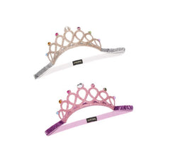 Duehut HLLMX baby crown headband side view showing soft elastic band for comfort