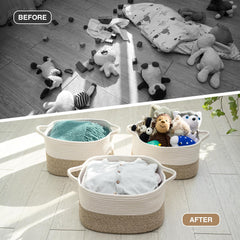 DUHEL two-tone gift basket idea with practical storage and decor appeal.