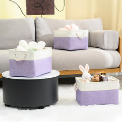 DUHEL storage bins side hemp rope handles maximize grip and mobility.