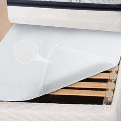 DUJUIKE mattress slide stopper close-up highlights protective felt and secure grip.