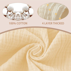 duludulu muslin bibs provide full-coverage protection for messier meals