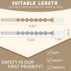 duludulu one-piece-design pacifier clip prevents choking risk and snag-free baby use.