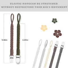 Duludulu pacifier clip features soft, skin-friendly materials for baby comfort