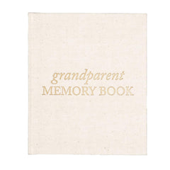 Duncan & Stone Grandparent Memory Book with linen hardcover and gold embossing for heirloom durability.