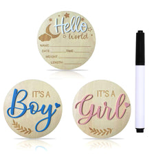DUOJINSANXI It’s a Boy sign close-up, ideal for newborn photos and gender reveal decor.