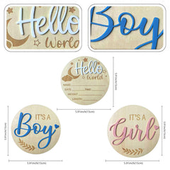 DUOJINSANXI It’s a Girl sign close-up, ideal for newborn photos and gender reveal decor.
