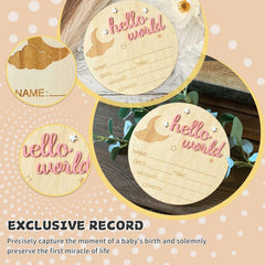 DUOJINSANXI nursery decor birth sign pink enhances cozy, welcoming nursery vibes