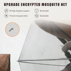 DUOMI bassinet cover breathable mesh shows airflow for a comfortable nap environment.