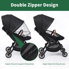 DUOMI two-way zip design allows quick access without removing net.