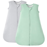 Duomiaomiao bamboo-rayon sleep sack fabric close-up shows butter-soft baby comfort.