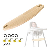 Duomilee high chair footrest wooden board shows natural texture for durable support.