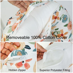 DUOSHIDA nursing pillow features C-shape design for versatile baby support.