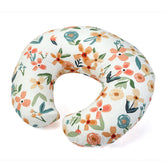 DUOSHIDA nursing pillow with flower print cover provides cozy feeding support.