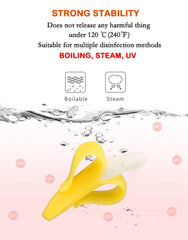 Dupad Story Banana Teether freezer-safe for quick cooling