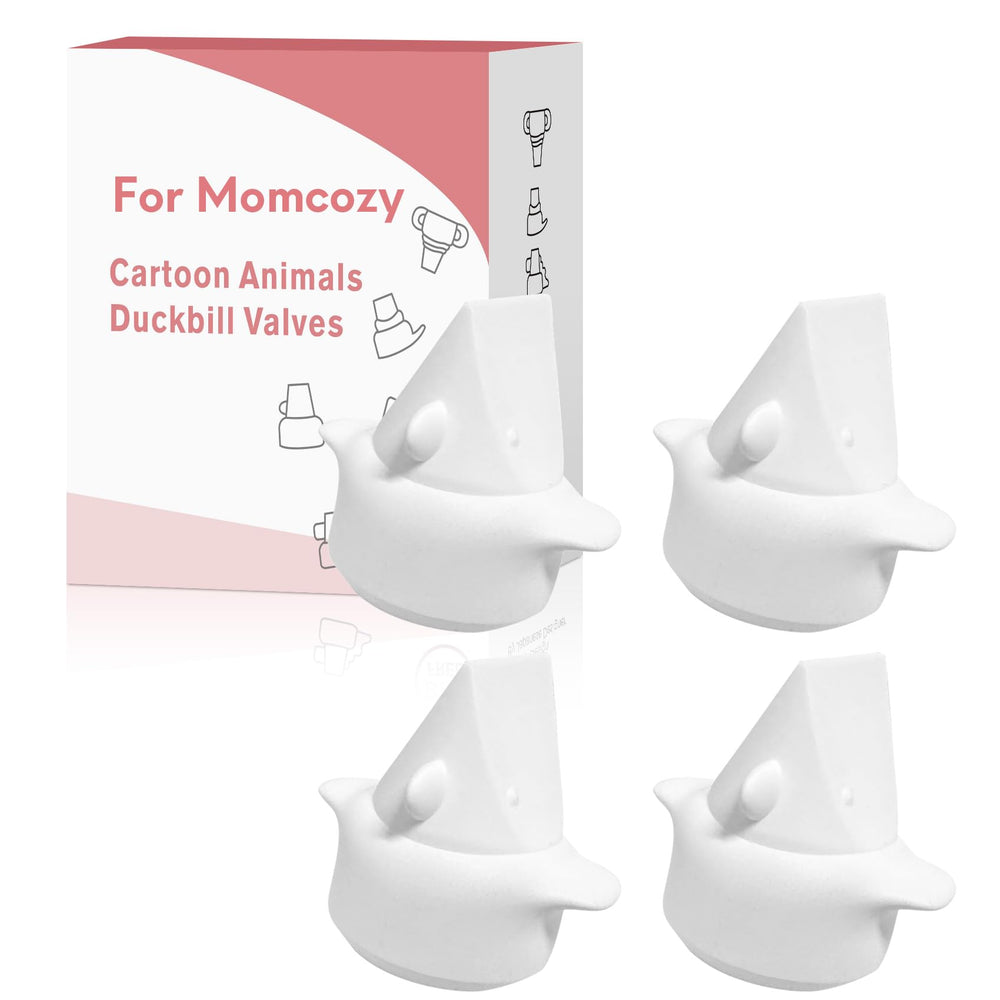 Durceler cartoon duckbill valves compatible with Momcozy M5/M6 for reliable pumping.