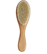 Duruan baby hair brush with wooden handle provides gentle detangling for newborns' delicate scalp