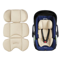 DUSHARKFUN infant car seat insert with breathable mesh for cool, dry rides