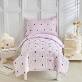 DuShow Purple Star toddler comforter offers ultra-soft warmth.