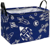 DUYIY rectangle storage basket with handles for easy laundry and organization.