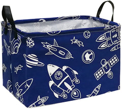 DUYIY rectangle storage basket with handles for easy laundry and organization.