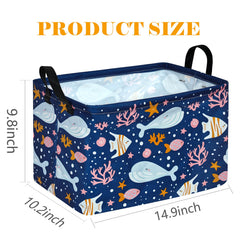 DUYIY Whale basket folded for compact storage and portability