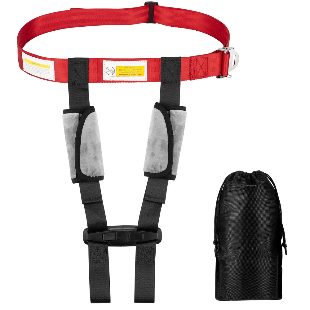 Duythy airplane harness with soft shoulder pad for comfortable toddler travel.