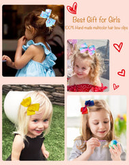 Dwenarry rainbow heart bows offer playful style for photos and parties