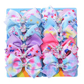 Dwenarry 12pcs 5inch hair bows set with secure clips for everyday outfits